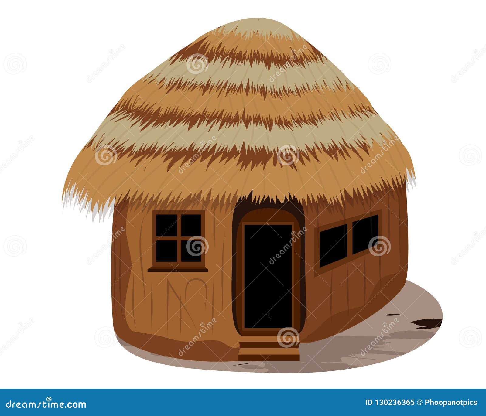 Straw hut stock vector. Illustration of stair, village - 130236365 Straw hut stock vector. Illustration of stair, village - 130236365