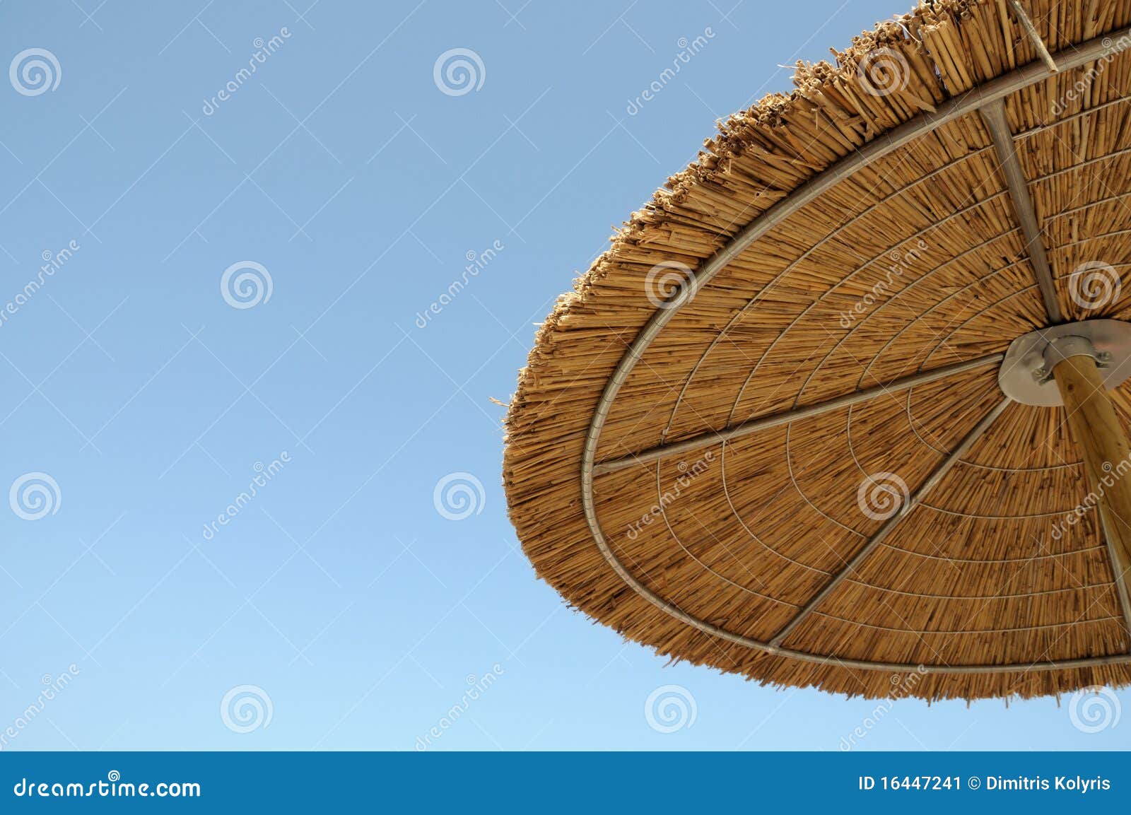 Straw parasol stock image. Image of resort, holiday, beach 16447241