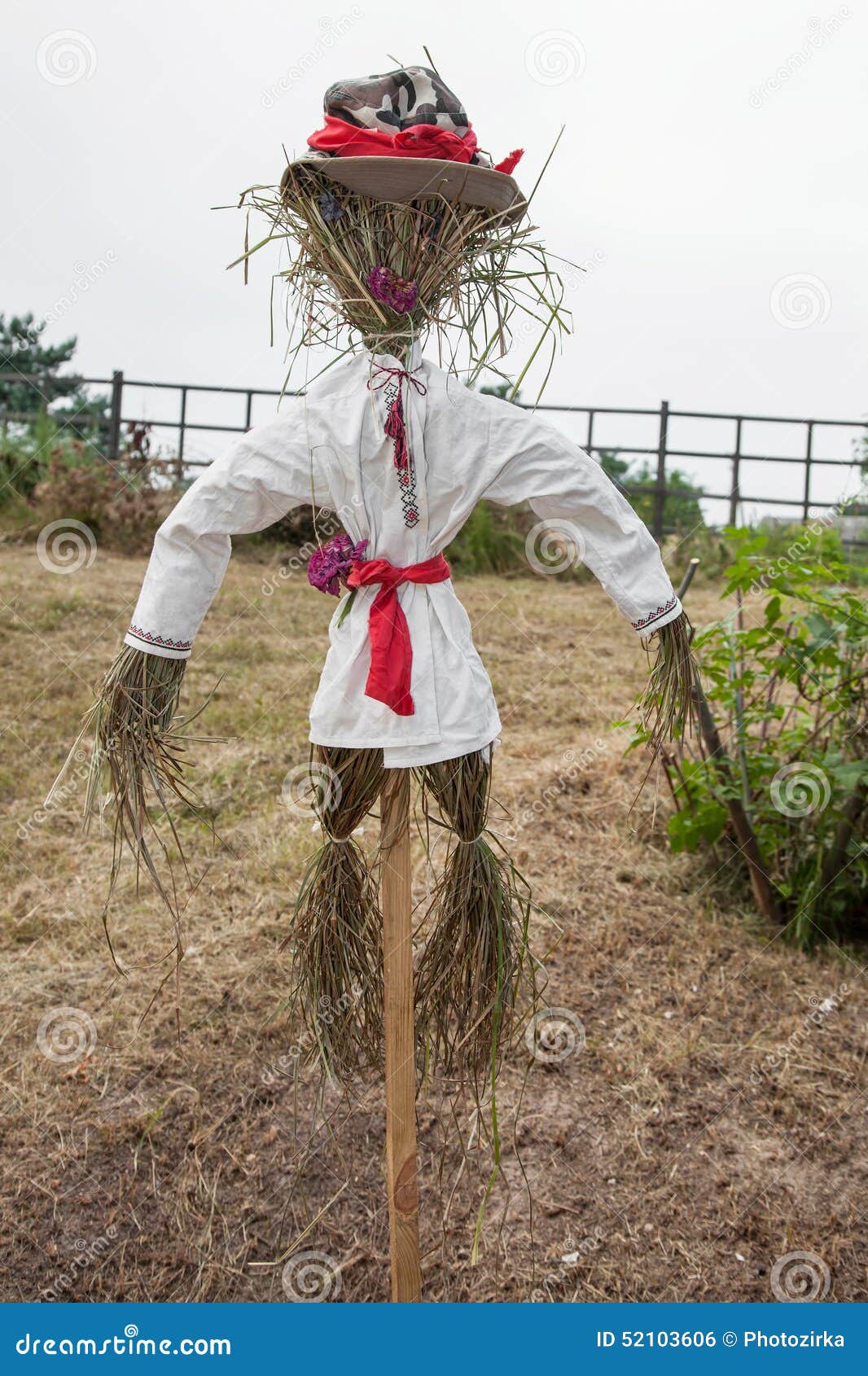 Straw scarecrow stock photo. Image of abstract, grass 52103606
