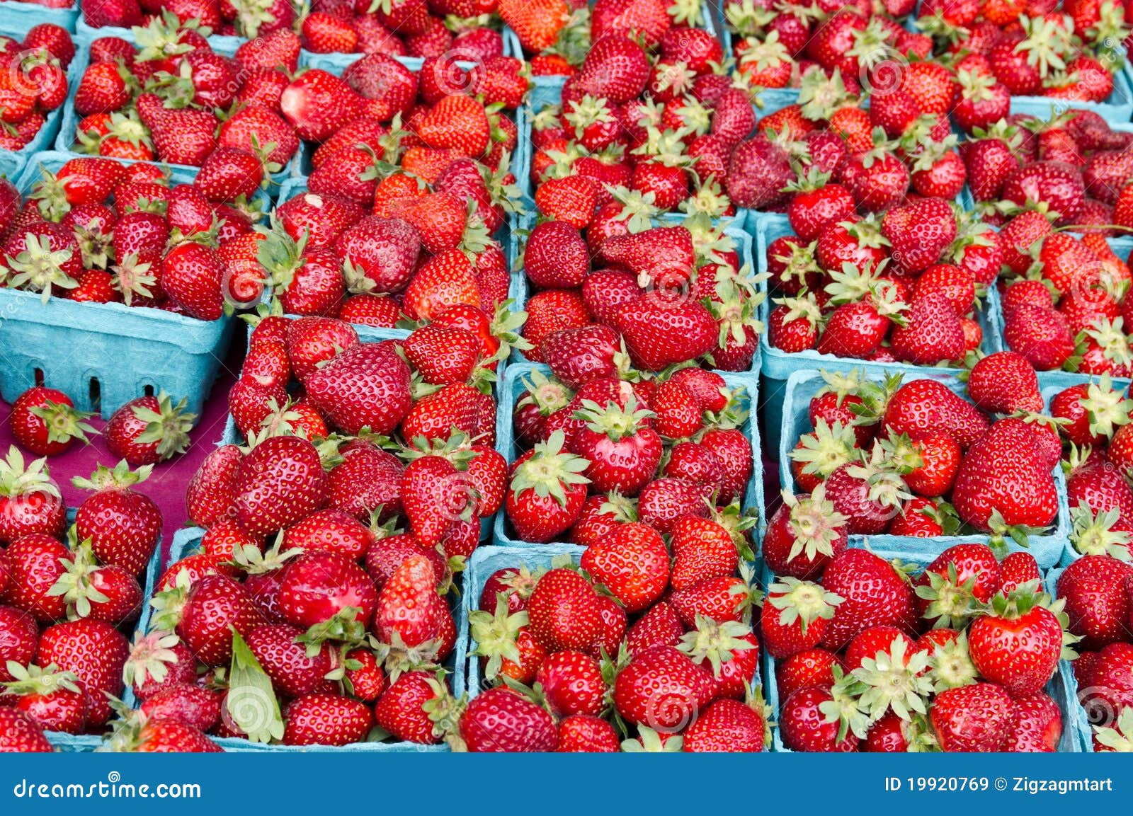 Strawberries in baskets stock image. Image of berry, strawberry 19920769