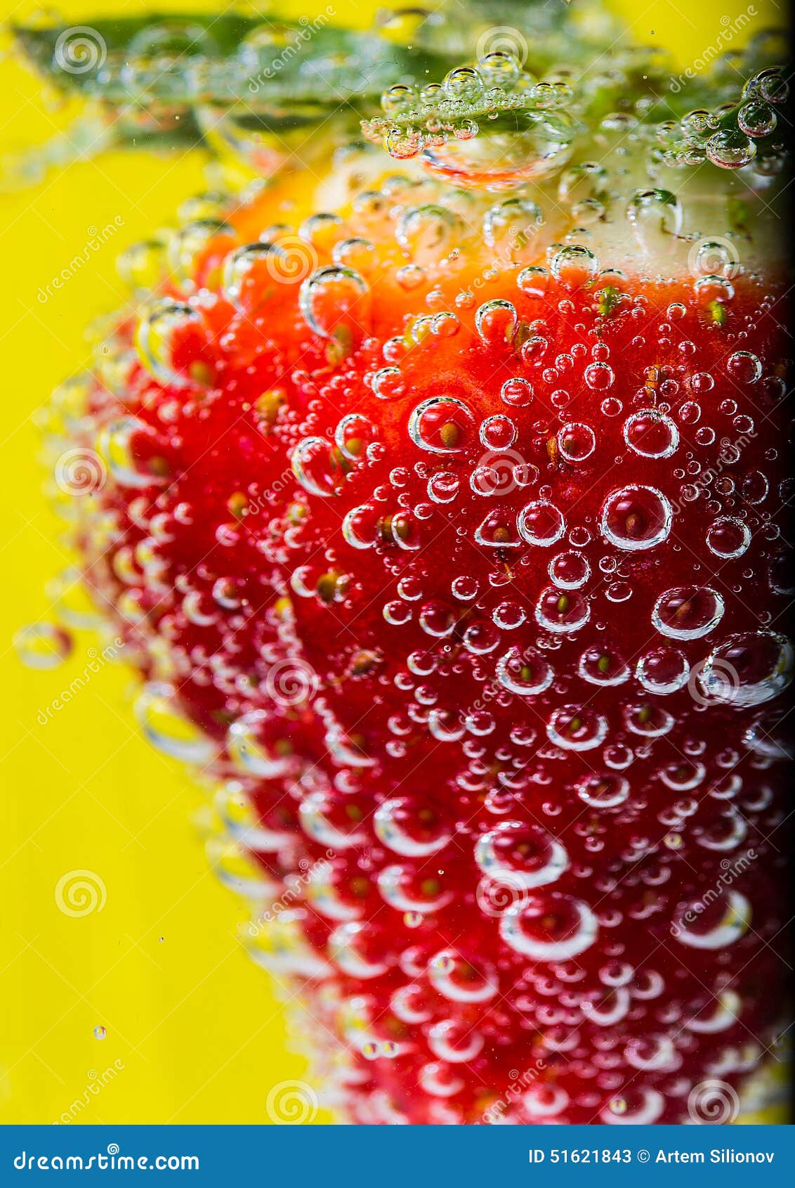 Strawberries in bubbles stock image. Image of strawberries 51621843