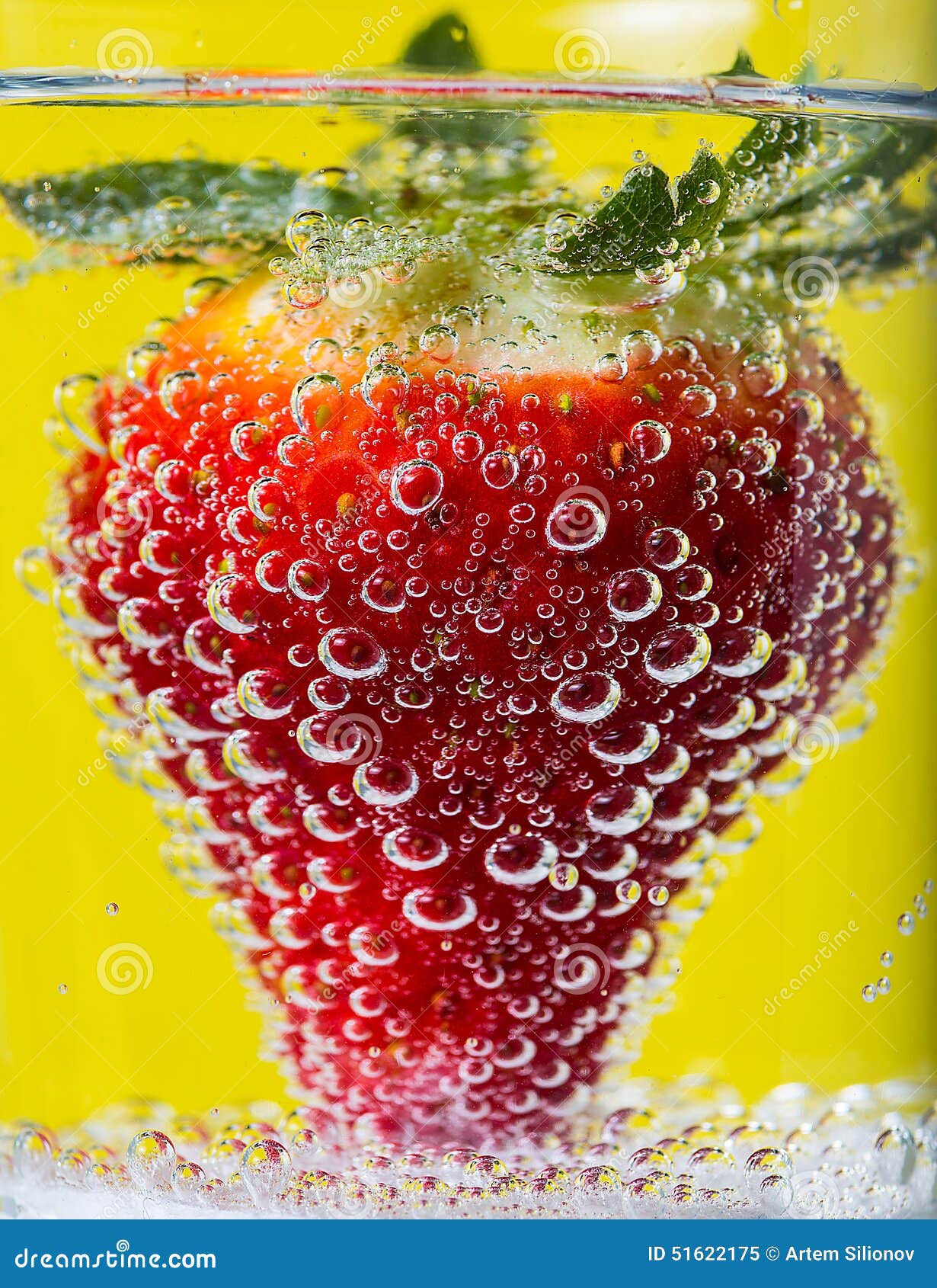 Strawberries in bubbles stock image. Image of berry, produce 51622175