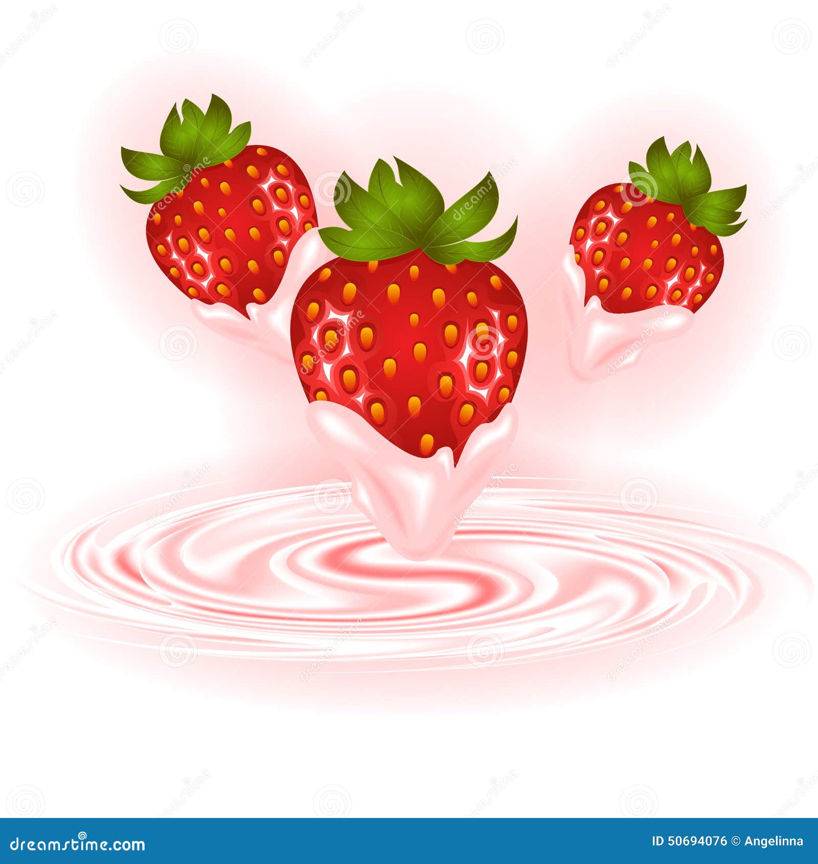 Strawberries and Cream Swirl Stock Vector - Illustration of gradient, berry: 50694076 Strawberries and Cream Swirl Stock Vector - Illustration of gradient, berry: 50694076