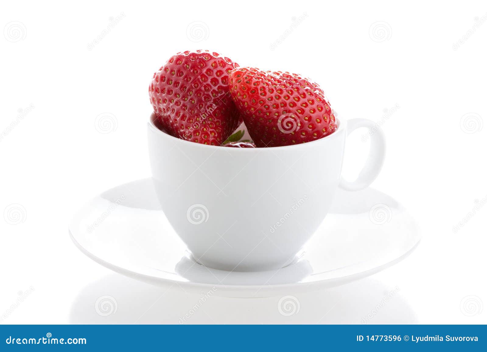 Strawberries in a cup stock photo. Image of delicious 14773596