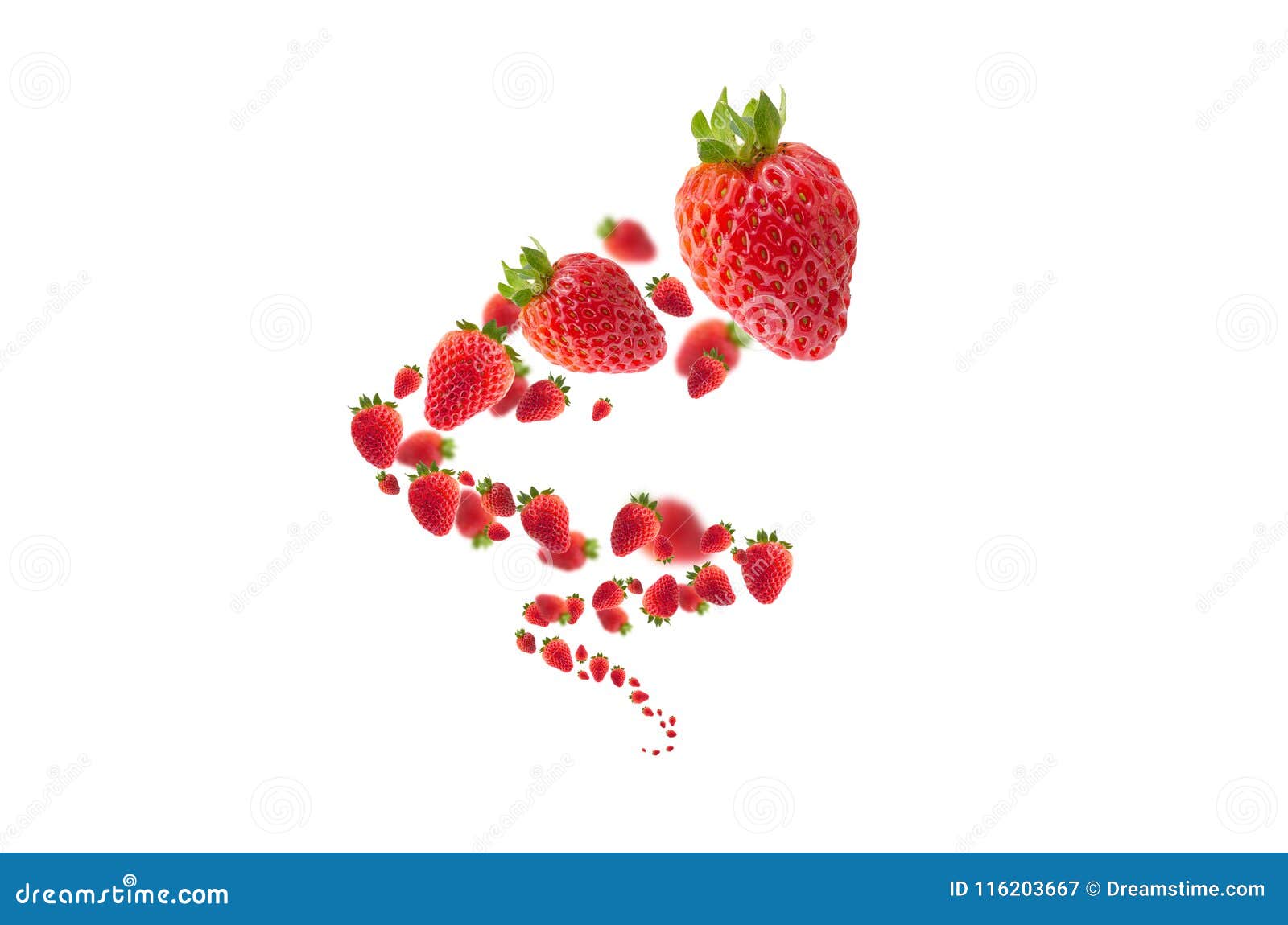 strawberries with effect on white background for backgrounds