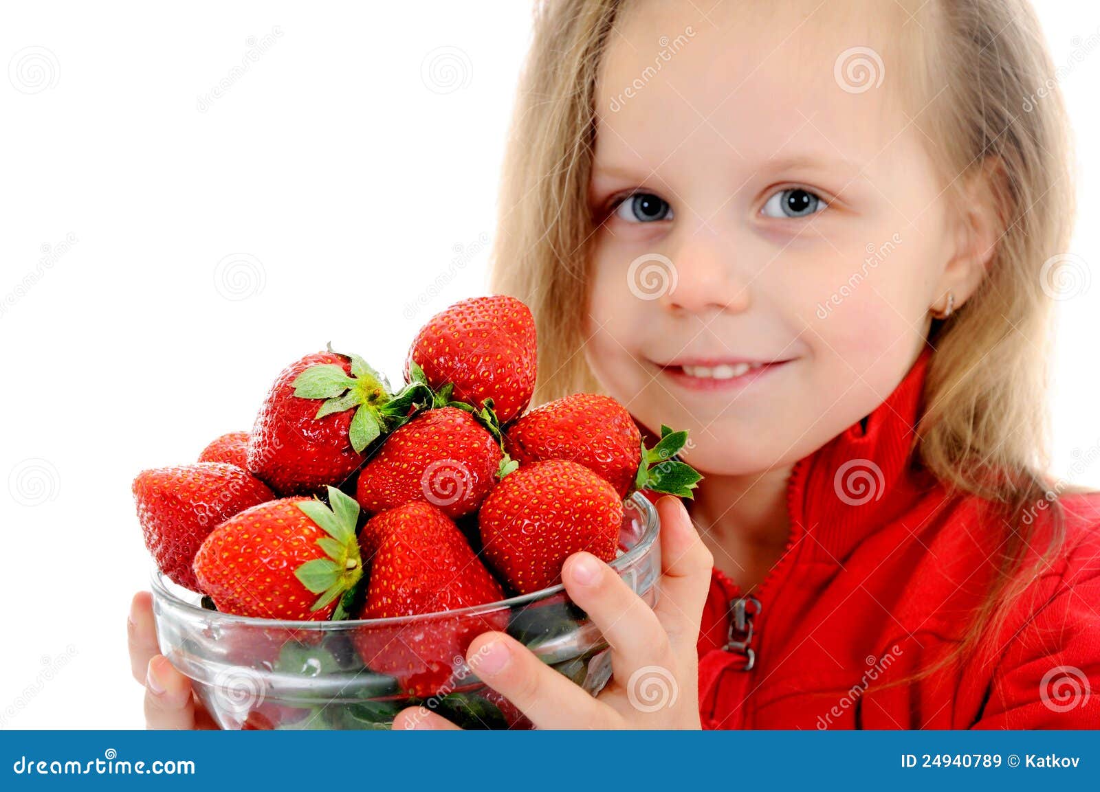 Strawberries girl stock image. Image of berries, background 24940789