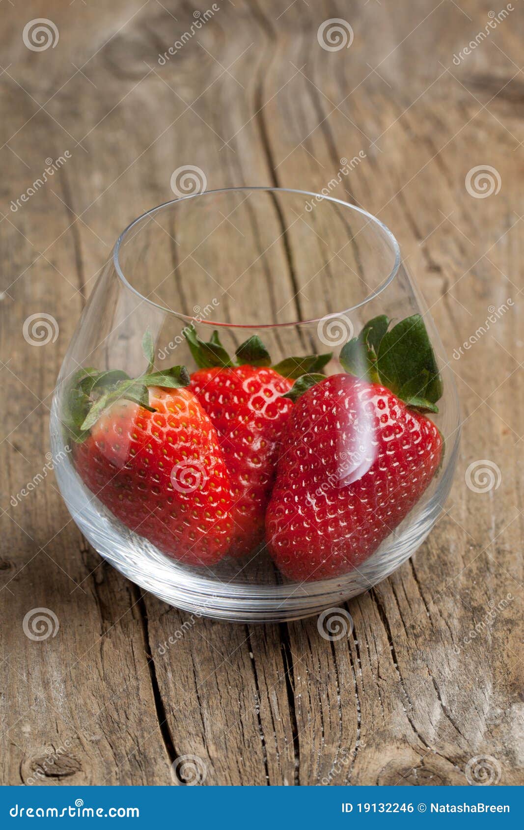 Strawberries in glass stock photo. Image of strawberry 19132246