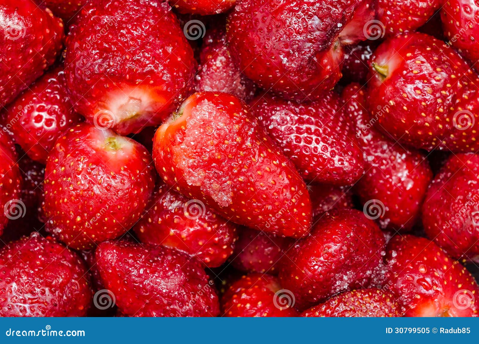 Strawberries with Sugar Topping Stock Image Image of nutrient, nature