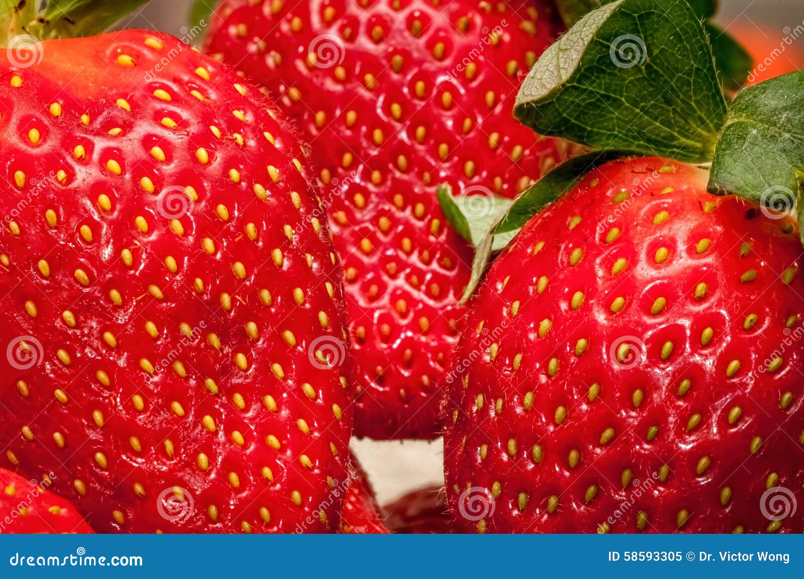 Strawberries up close stock image. Image of organic, freshness 58593305