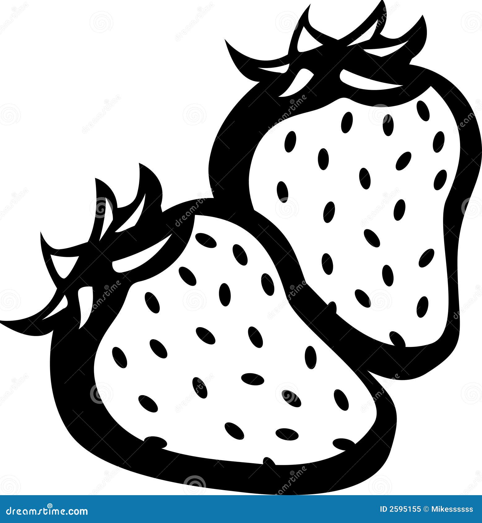 free strawberry clipart black and white - photo #12