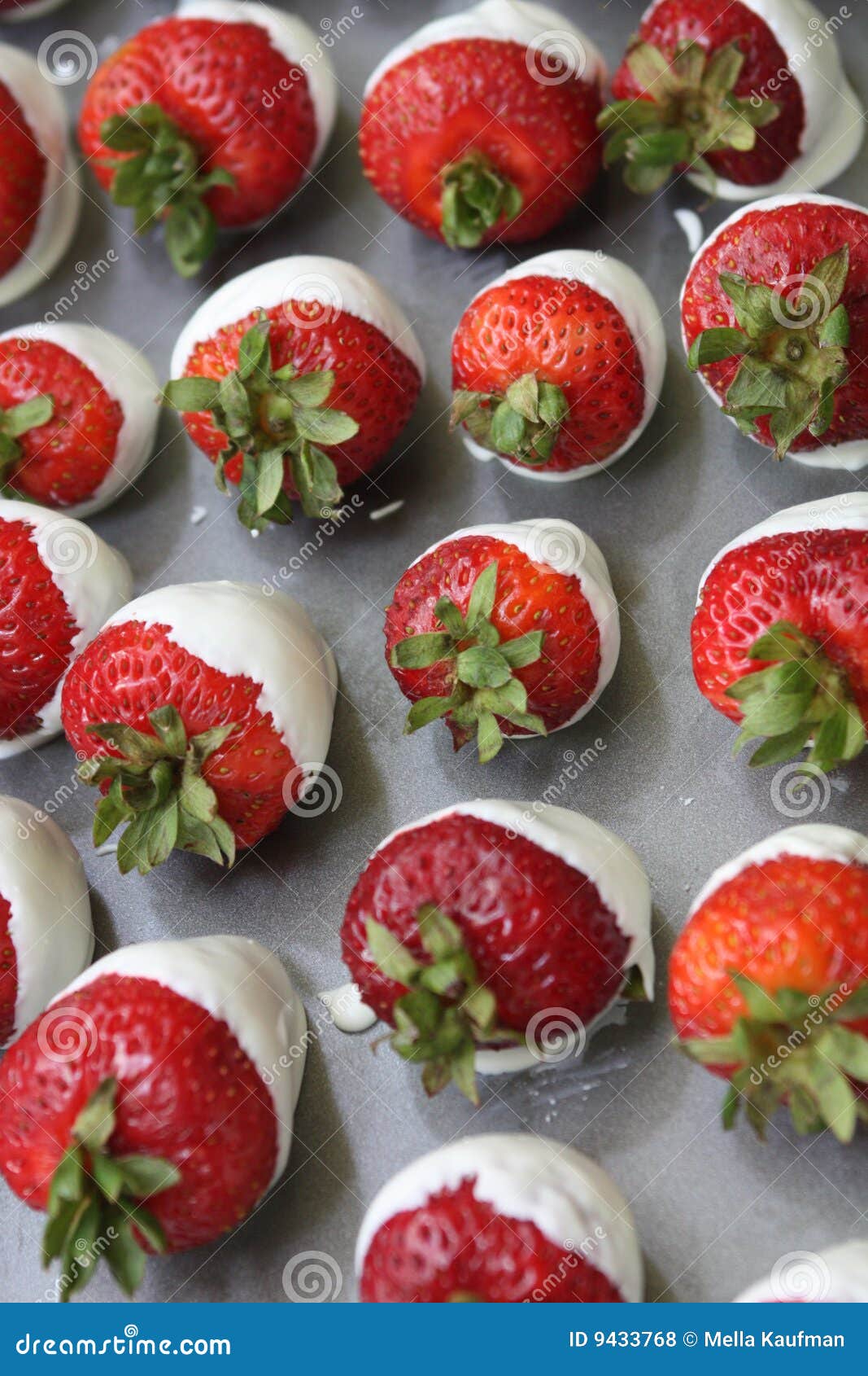 Strawberries and White Chocolate Stock Photo Image of covered