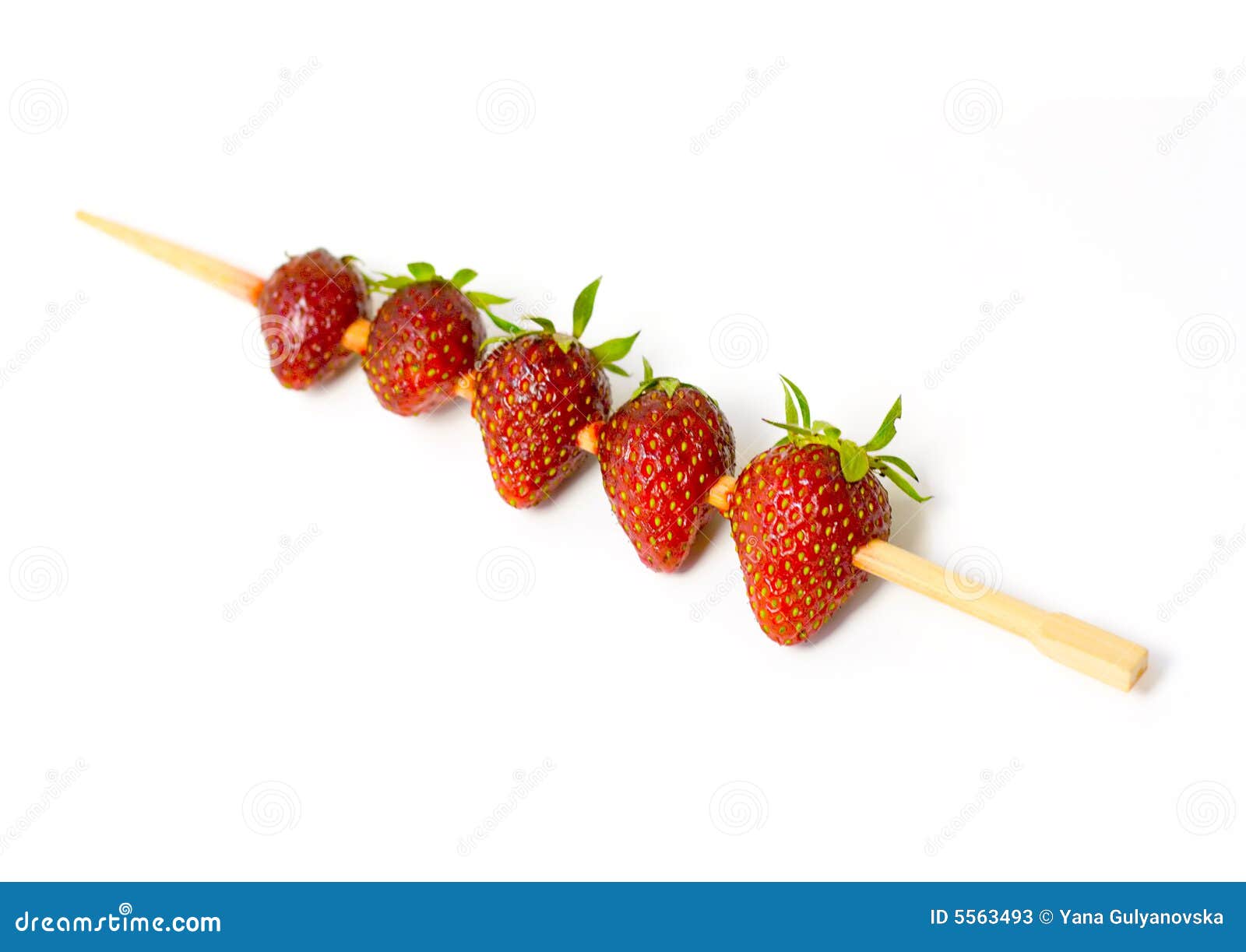 Strawberry Barbecue Isolated on White Stock Image Image of nature