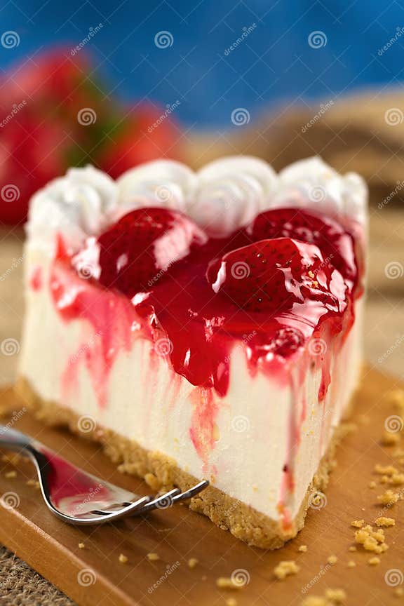 Strawberry Cheesecake stock image. Image of fruit, gelatine 22627405