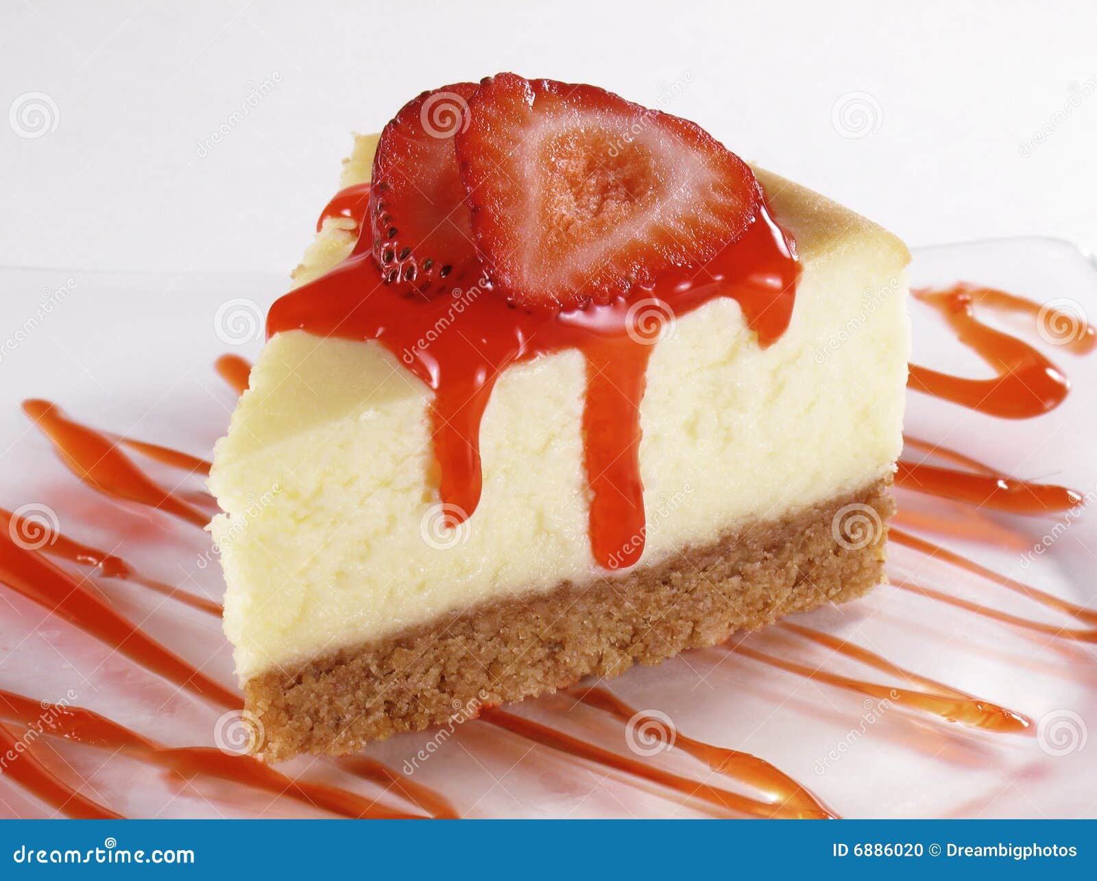 Strawberry Cheesecake stock photo. Image of syrup, sauce 6886020