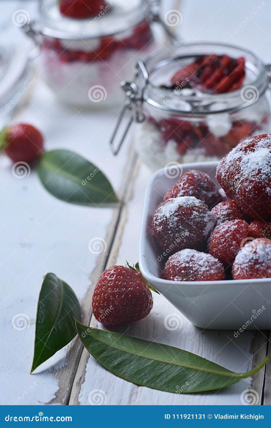 Strawberry Dessert on the Table Stock Image Image of strawberry, healthy 111921131