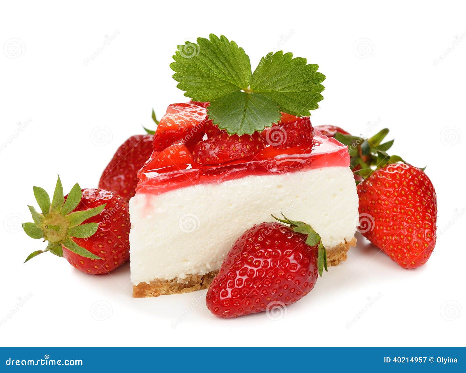 Strawberry cheesecake stock image. Image of decorated 40214957