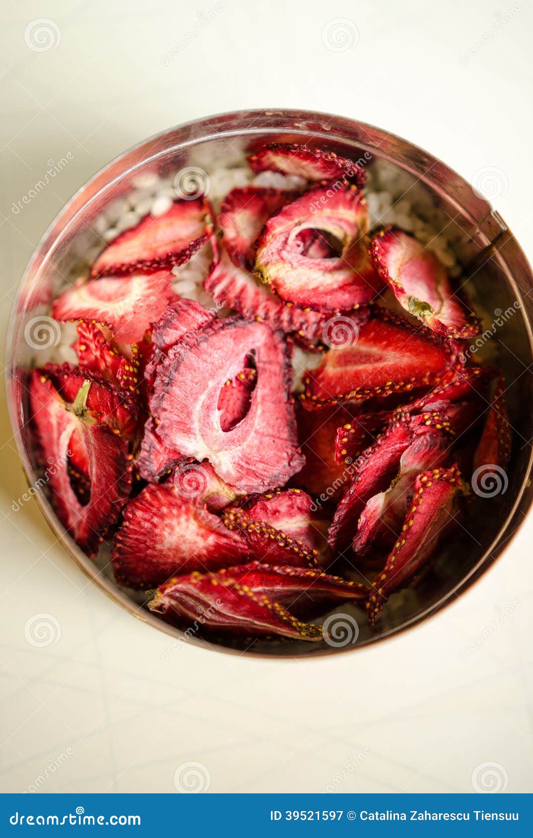 Dried strawberry chips stock image. Image of strawberry 39521597
