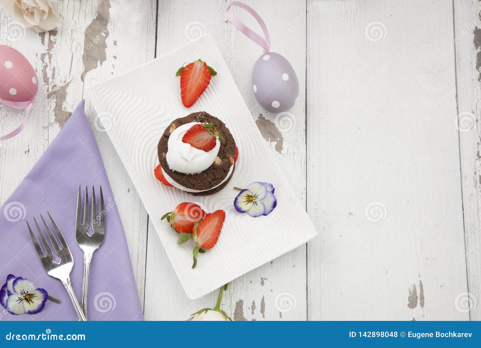 strawberry chocolate napoleons