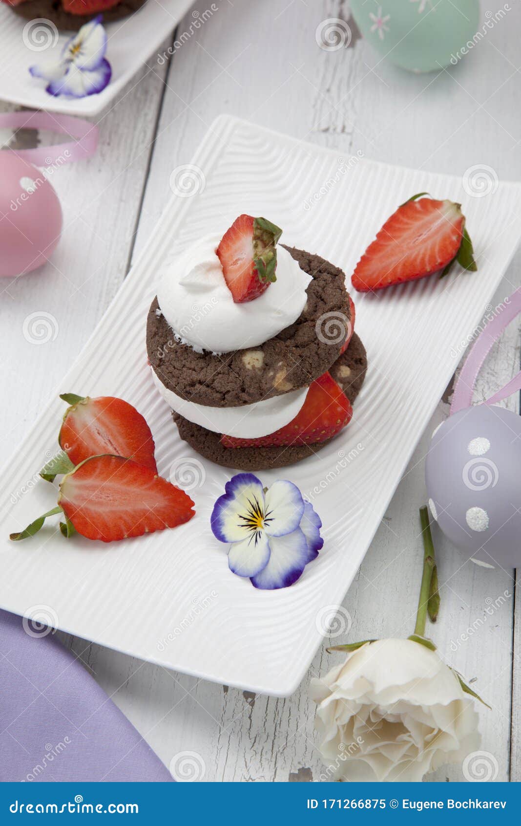 strawberry chocolate napoleons