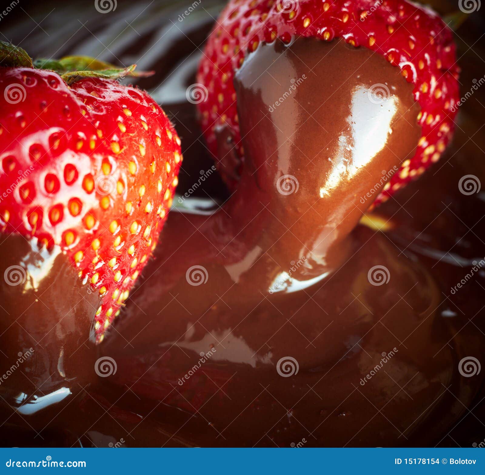 Strawberry and Chocolate Sauce Stock Photo Image of sweet, plenty