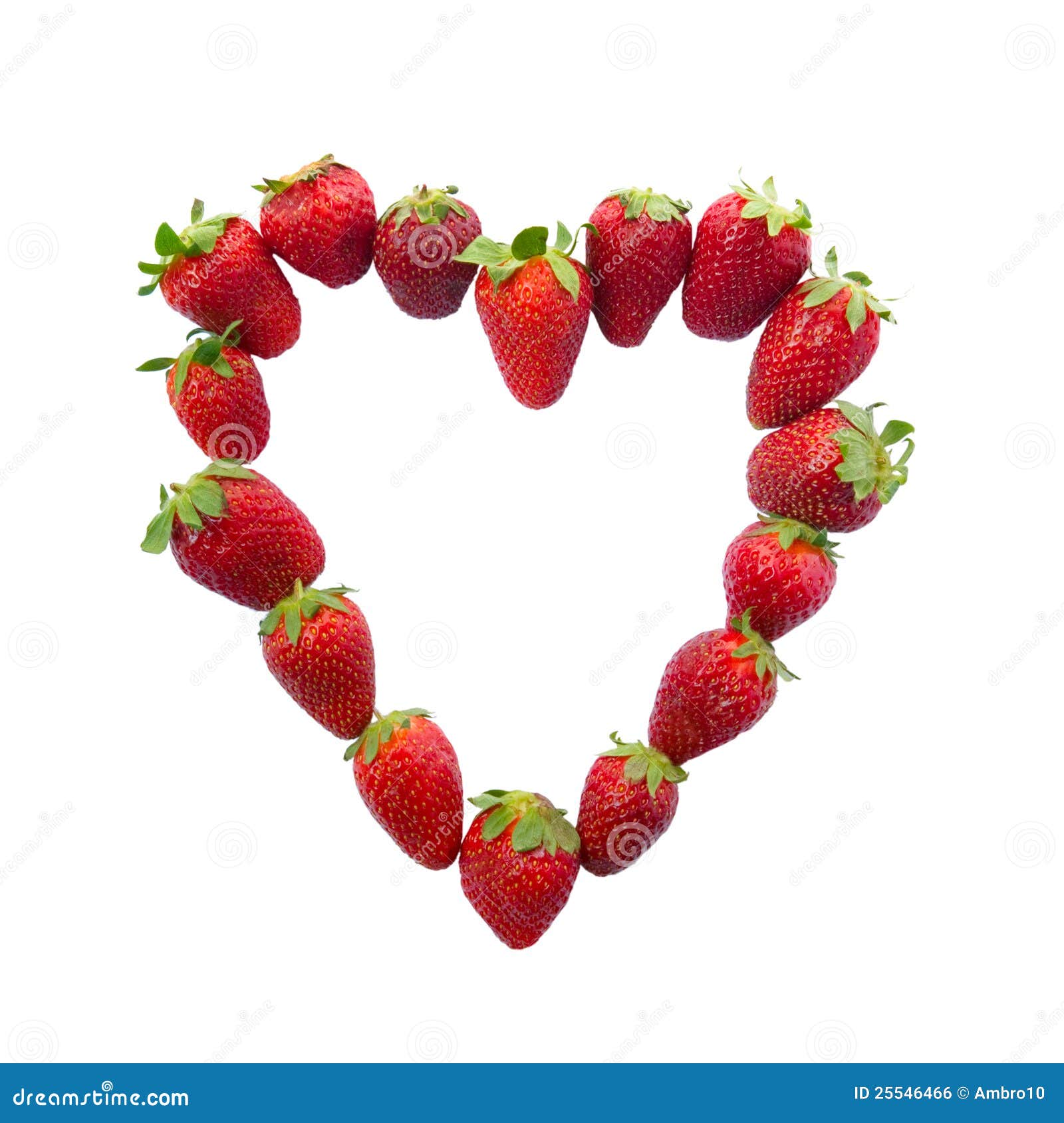 Strawberry heart stock photo. Image of shaped, nobody - 25546466