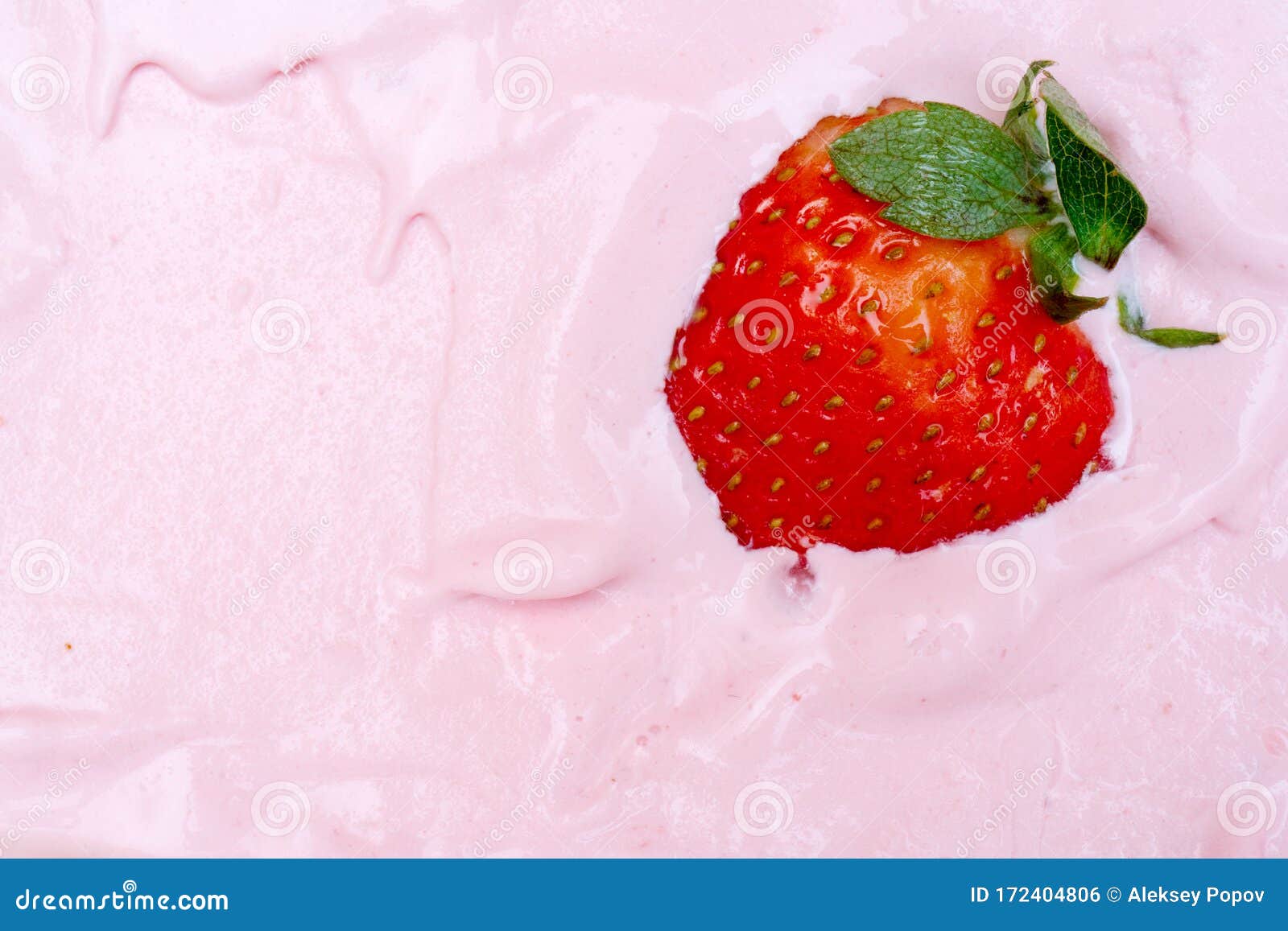 Pink Strawberry Ice Cream Texture Stock Photo Image of close, background 172404806