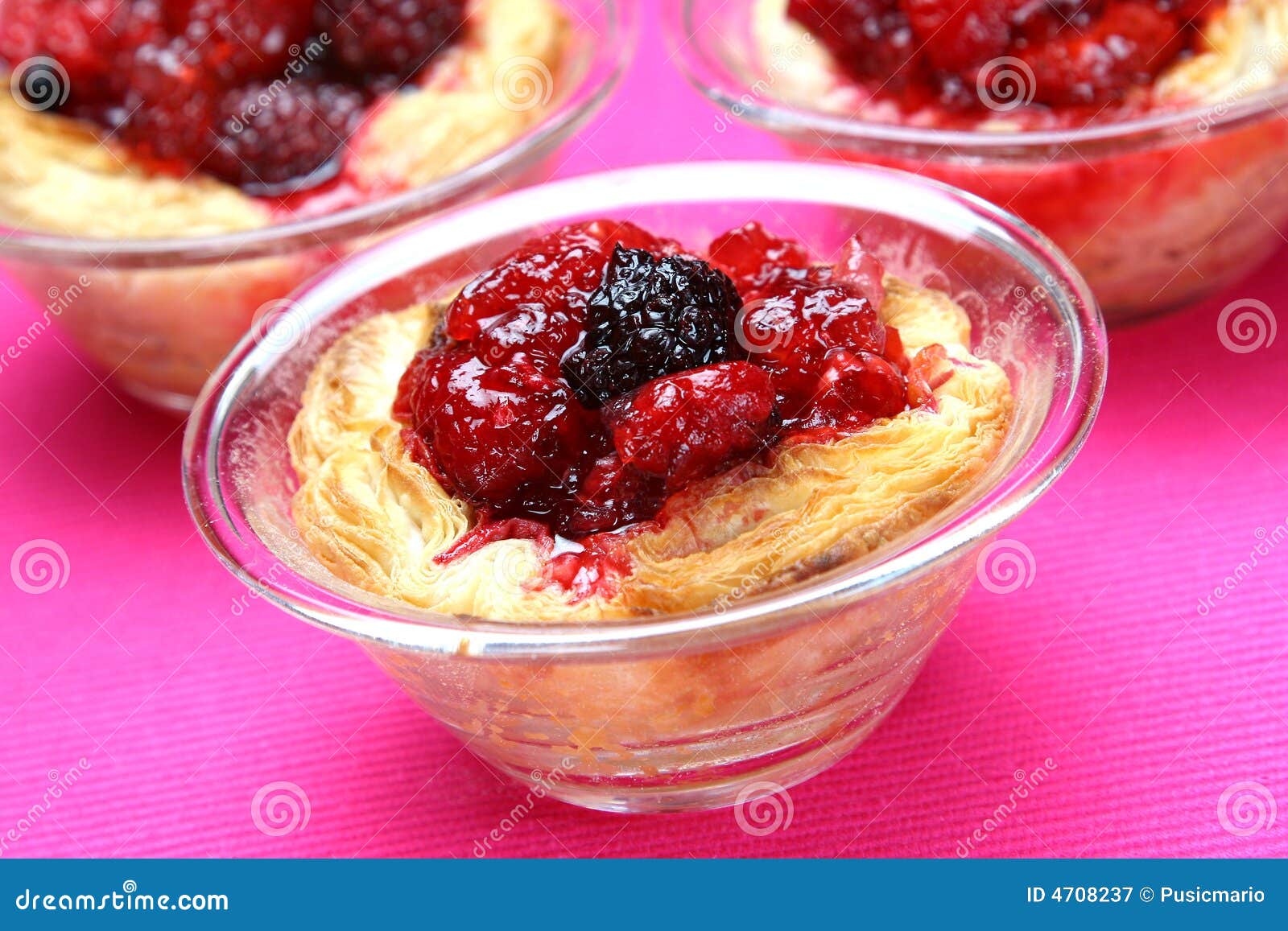 Strawberry Jam in Baked Layered Pastry Stock Image Image of bake
