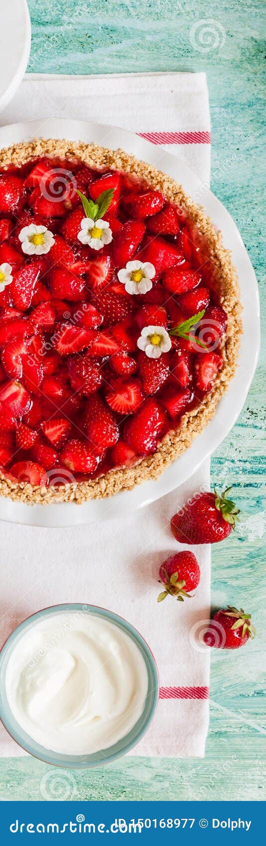 Strawberry Jelly Pie stock image. Image of berry, organic 150168977