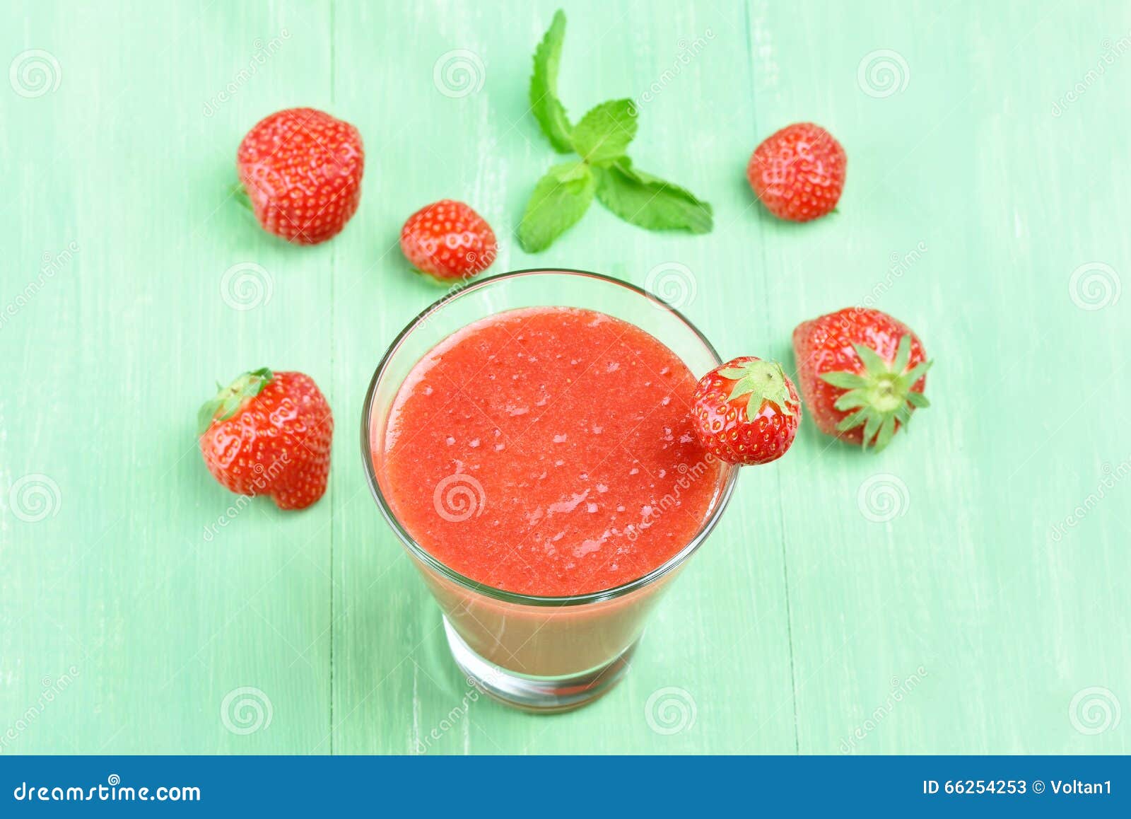 Strawberry juice in glass stock image. Image of glass 66254253