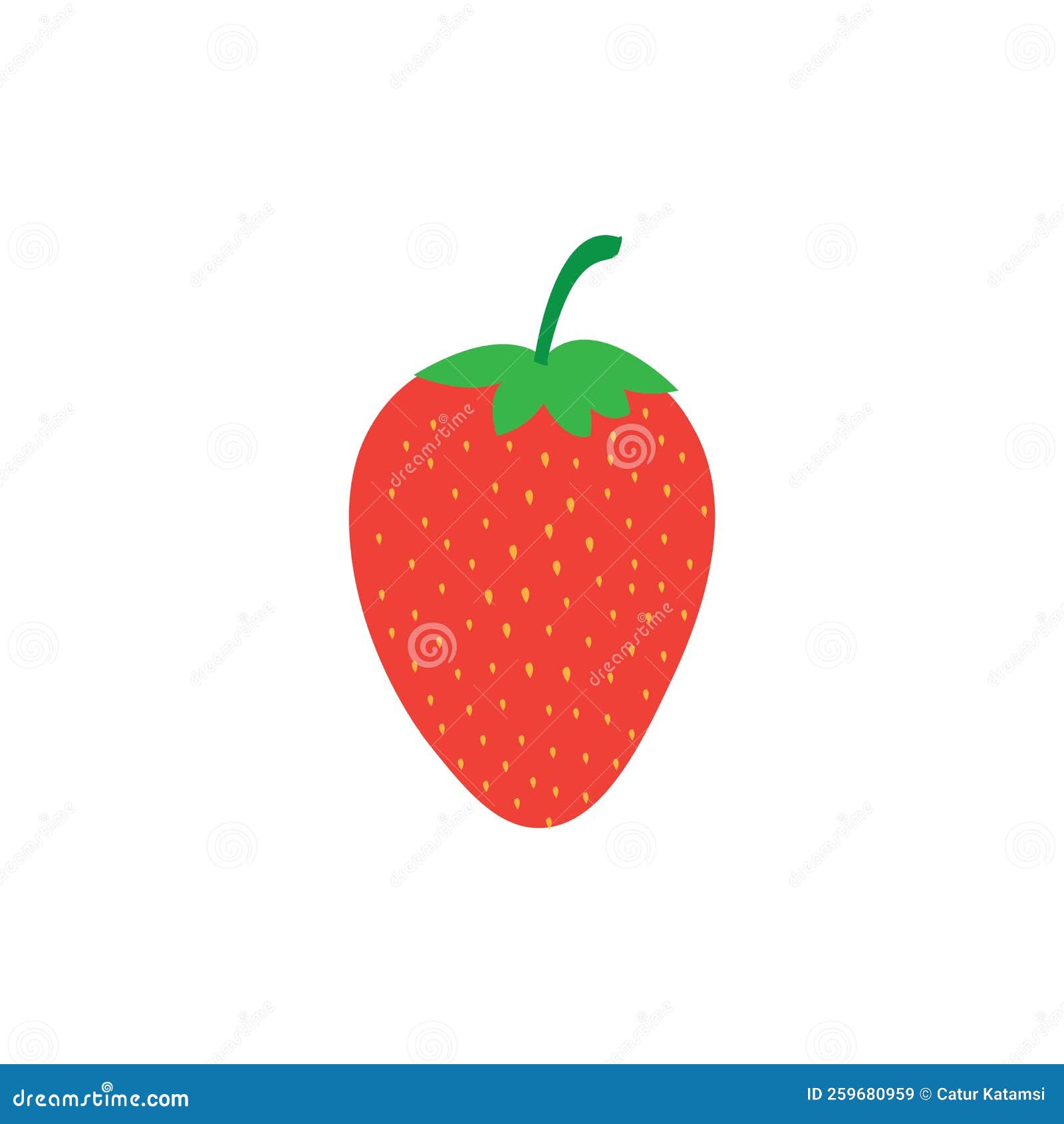 Strawberry Logo Vector Design Stock Illustration - Illustration of
