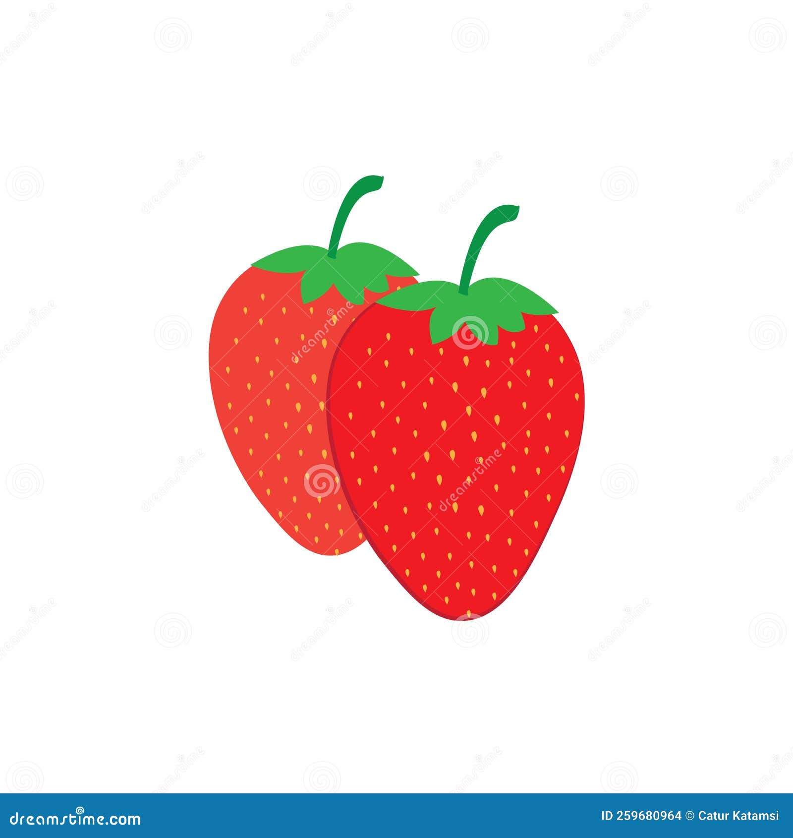 Strawberry Logo Vector Design Stock Illustration - Illustration of