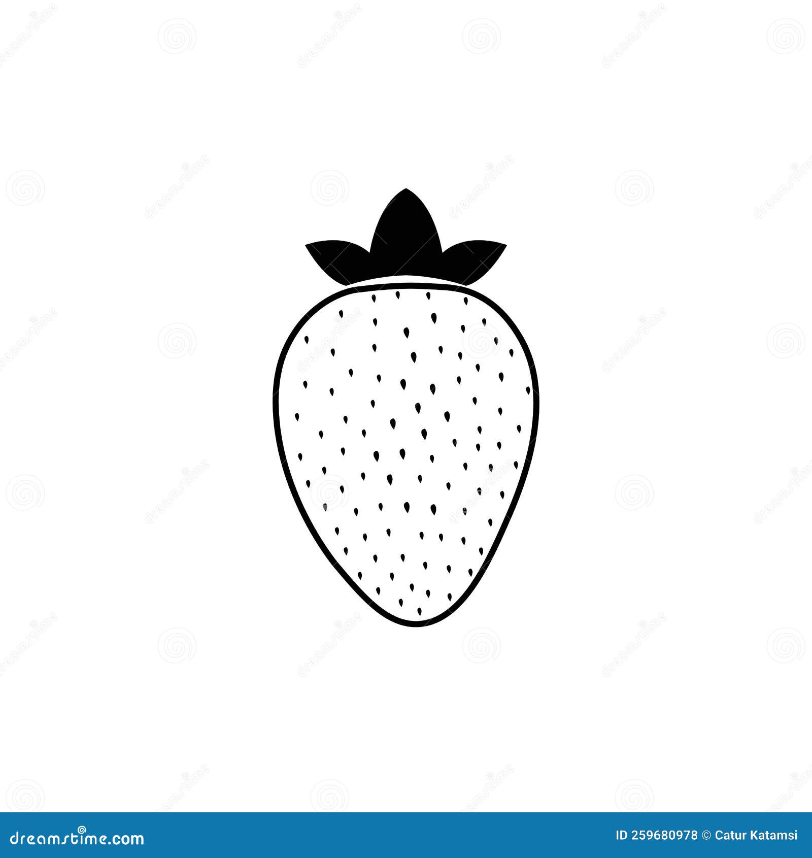 Strawberry Logo Vector Design Stock Illustration - Illustration of