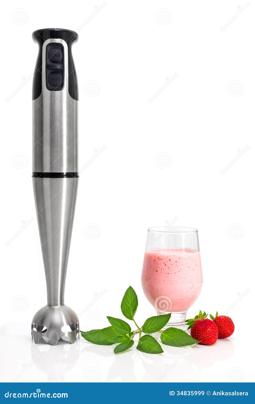 Strawberry Milkshake and Blender Stock Image Image of appliance
