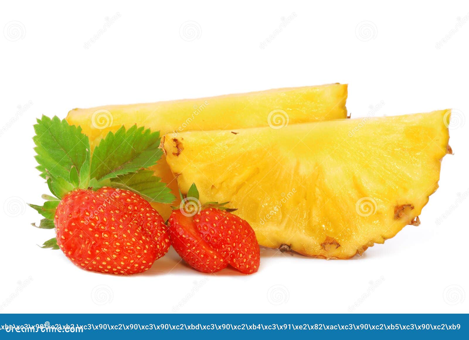 Strawberry and pineapple stock photo. Image of juicy 10602584