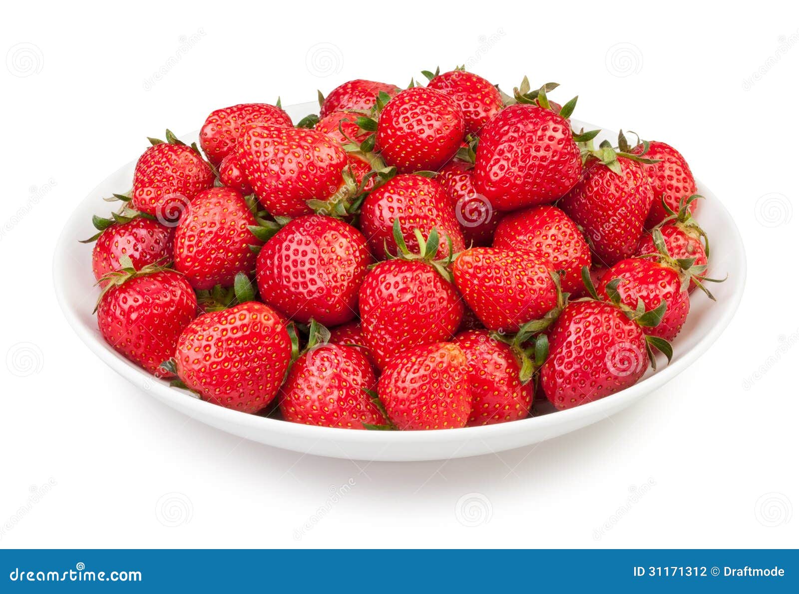Strawberry plate stock photo. Image of white, heap, delicious 31171312