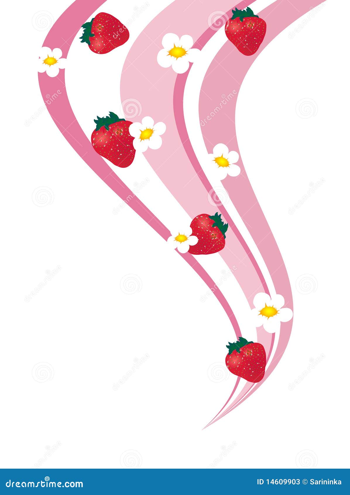 Strawberry rainbow stock vector. Illustration of fruit 14609903