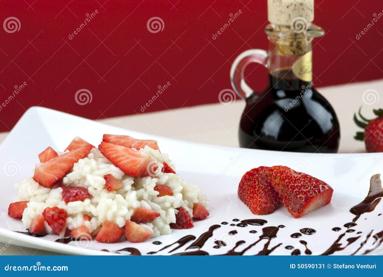 Strawberry Risotto with Traditional Italian Balsamic Vinegar Stock ... Strawberry Risotto with Traditional Italian Balsamic Vinegar Stock ...