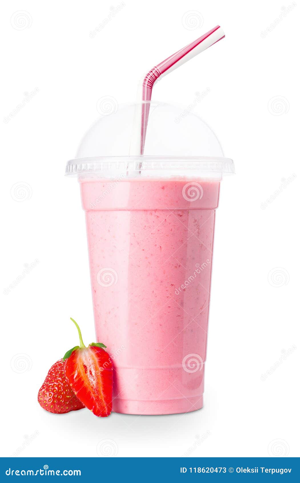 Berries Smoothie Cup with Straw - Free Download Images High Quality PNG, JPG