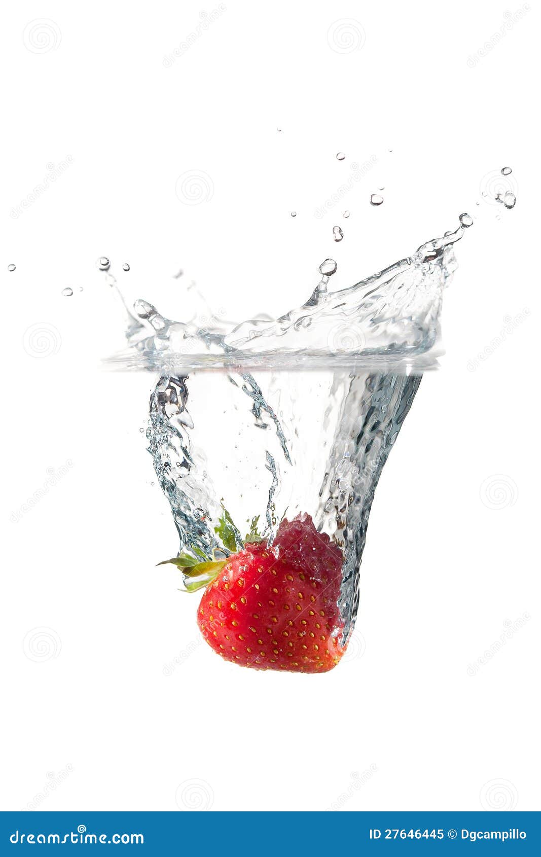 Strawberry splash stock image. Image of rippled, clear - 27646445