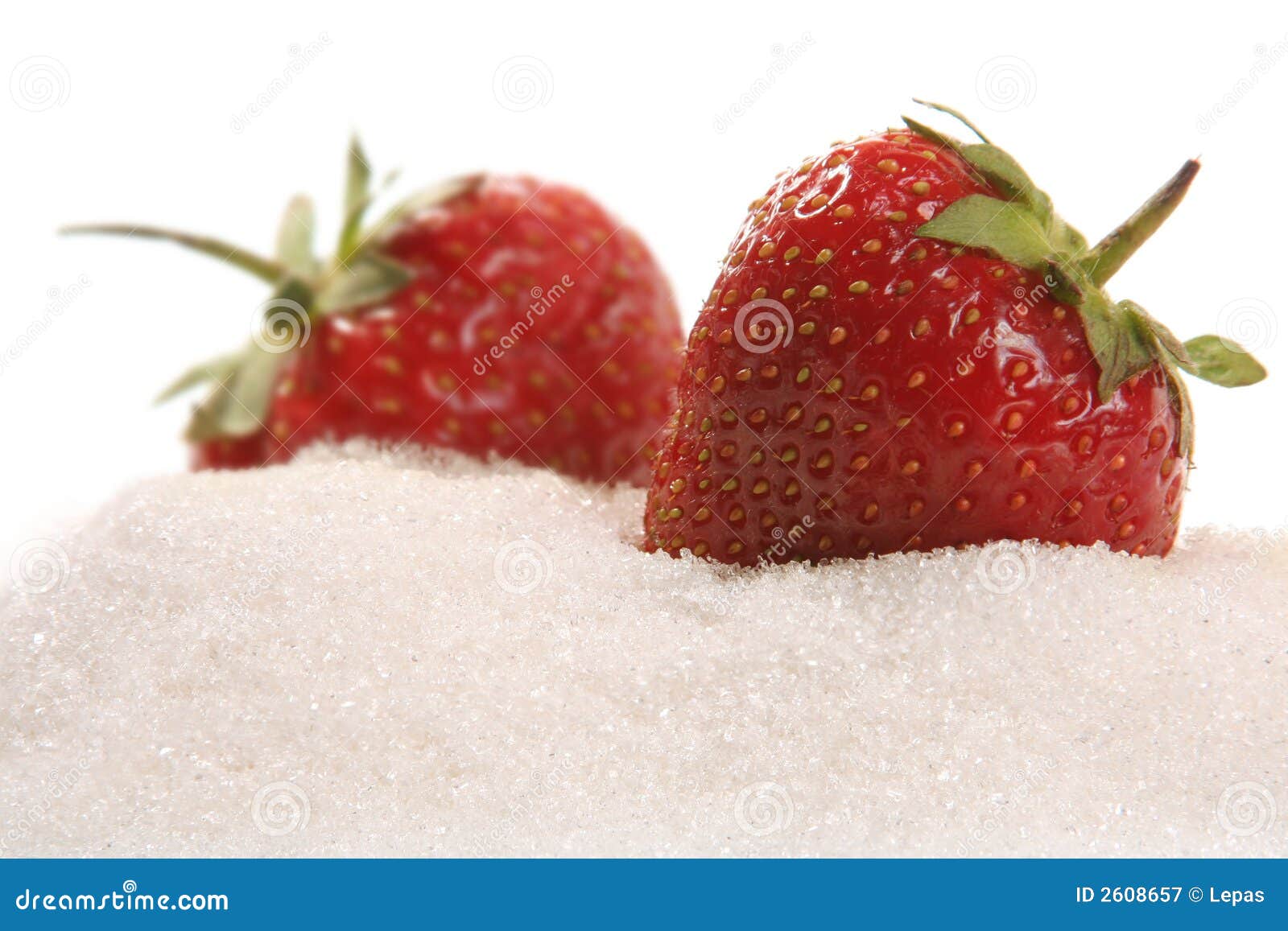 Strawberry in sugar stock image. Image of berrie, food 2608657
