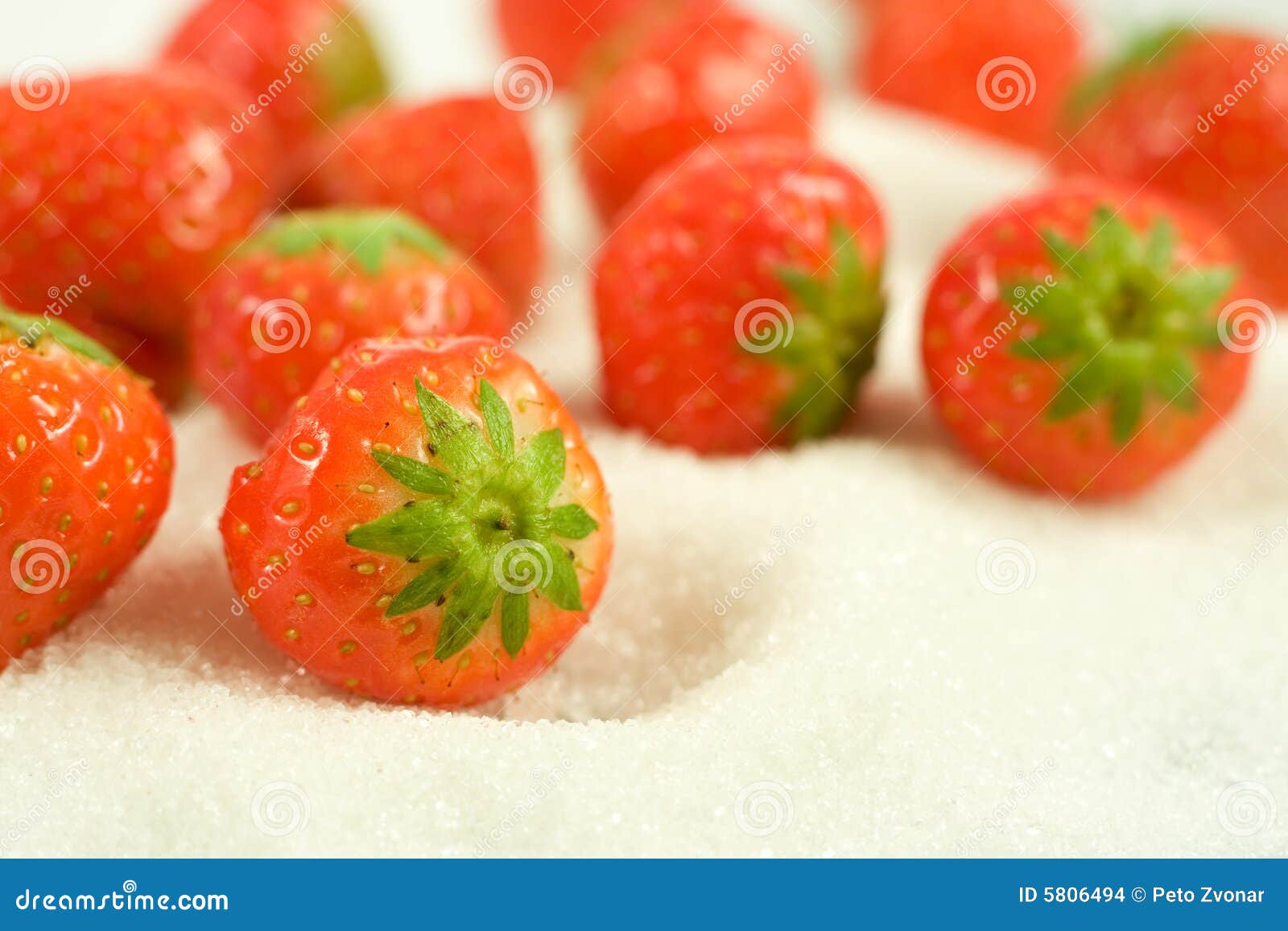 Strawberry with sugar stock photo. Image of healthy, freshness 5806494