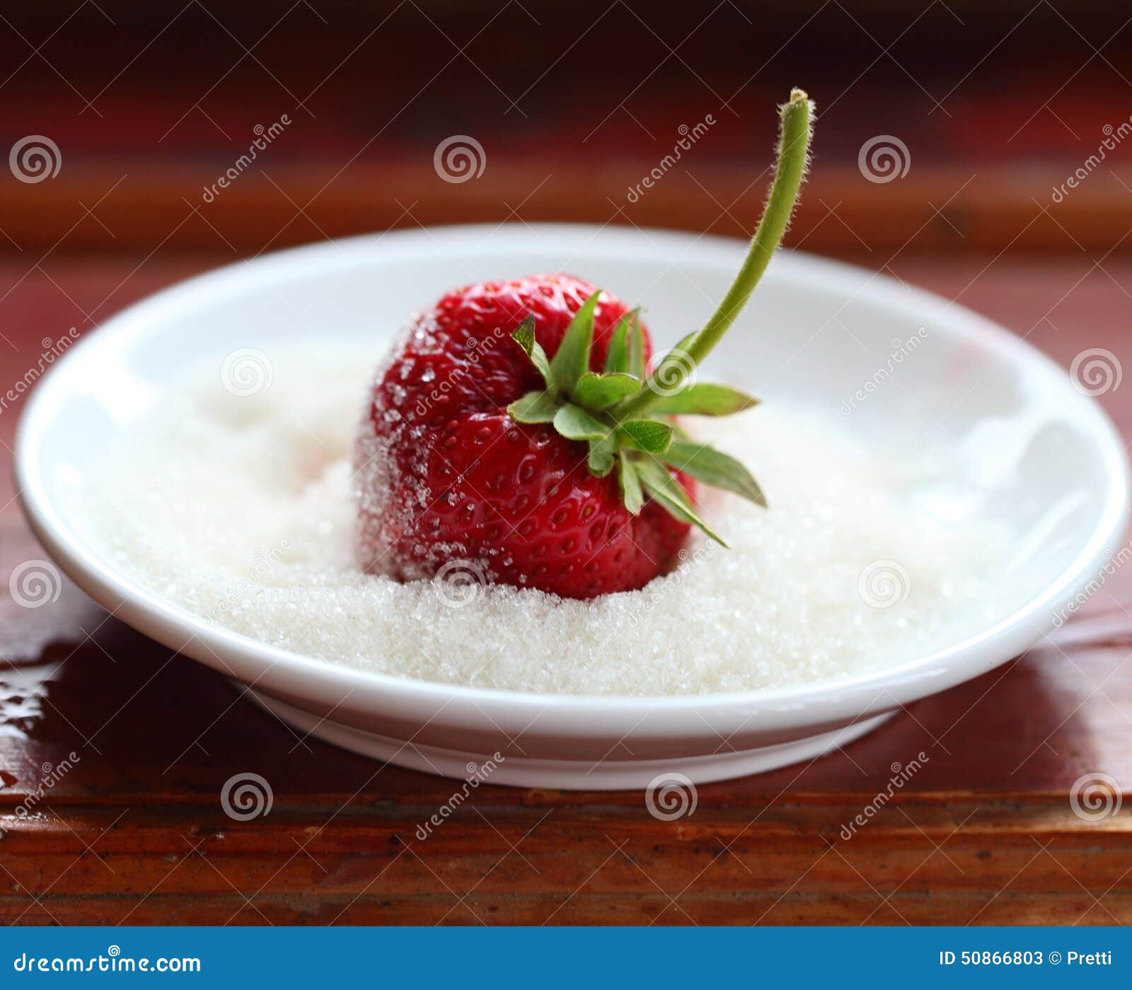 Strawberry in sugar stock image. Image of ripe, strawberry 50866803