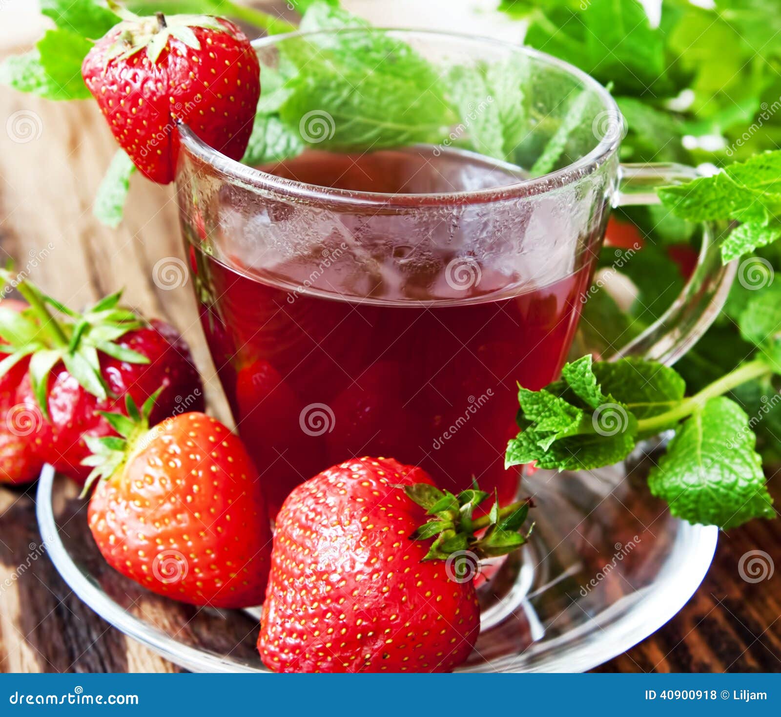 Strawberry Tea stock photo. Image of fruitage, herb, fruits 40900918