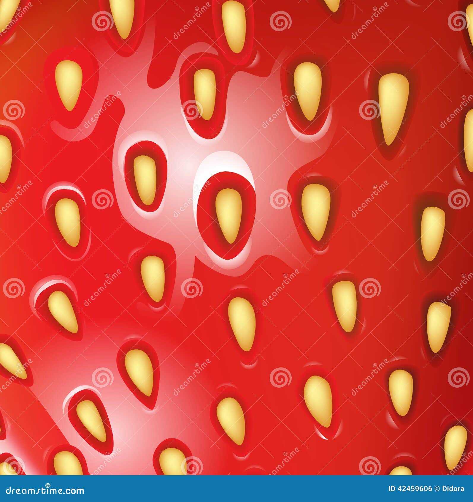 Strawberry Texture Vector Close Up Stock Vector - Illustration of