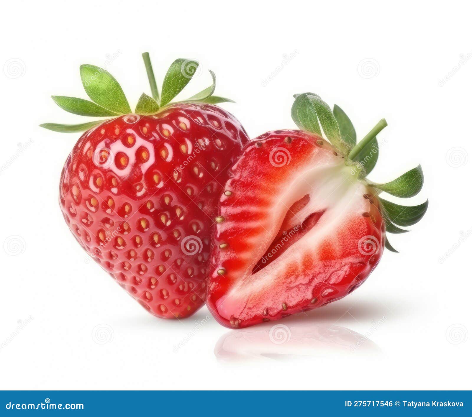 Strawberry cut in half stock illustration. Illustration of beautiful