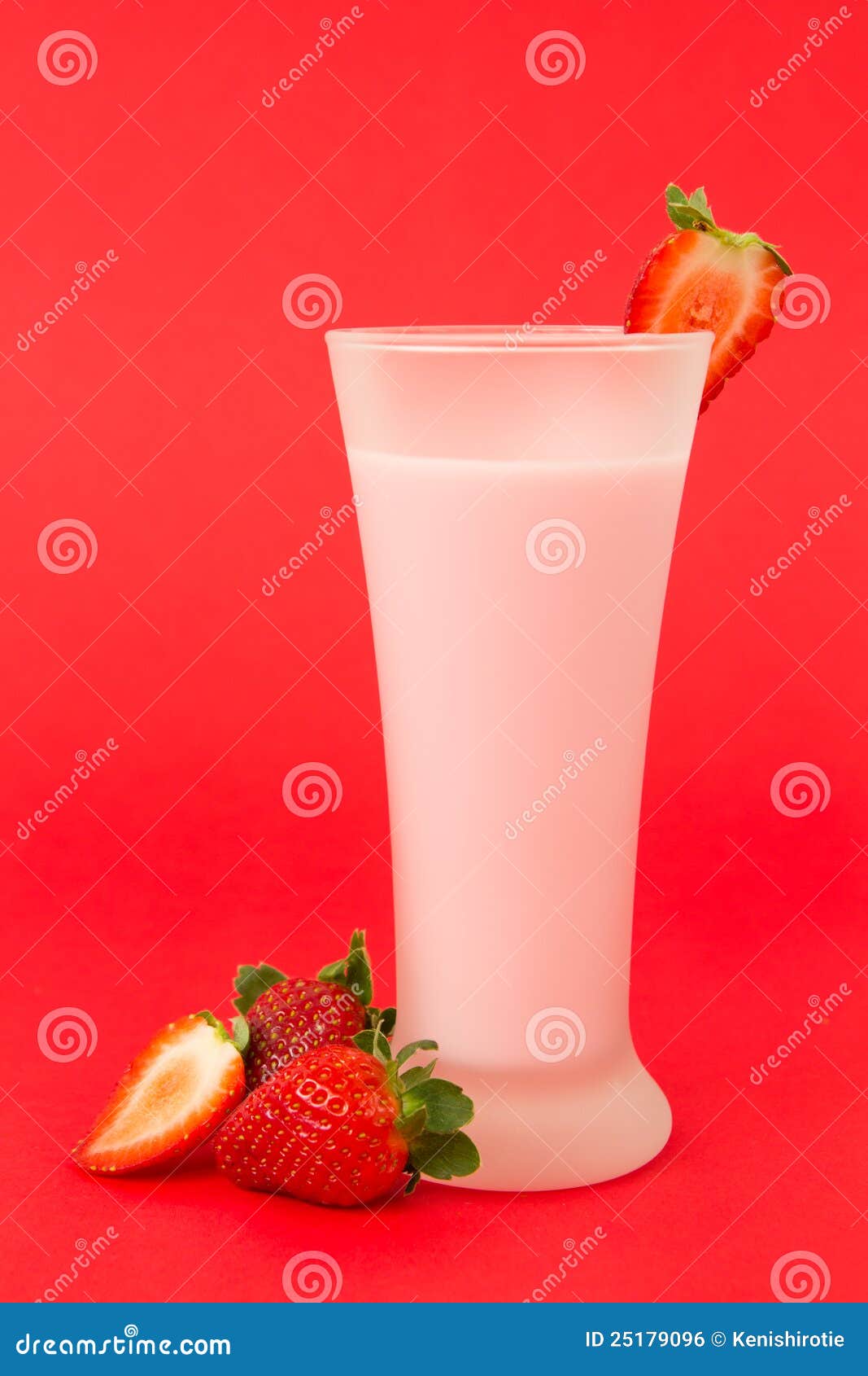 Strawberry yogurt drink stock photo. Image of beverage 25179096