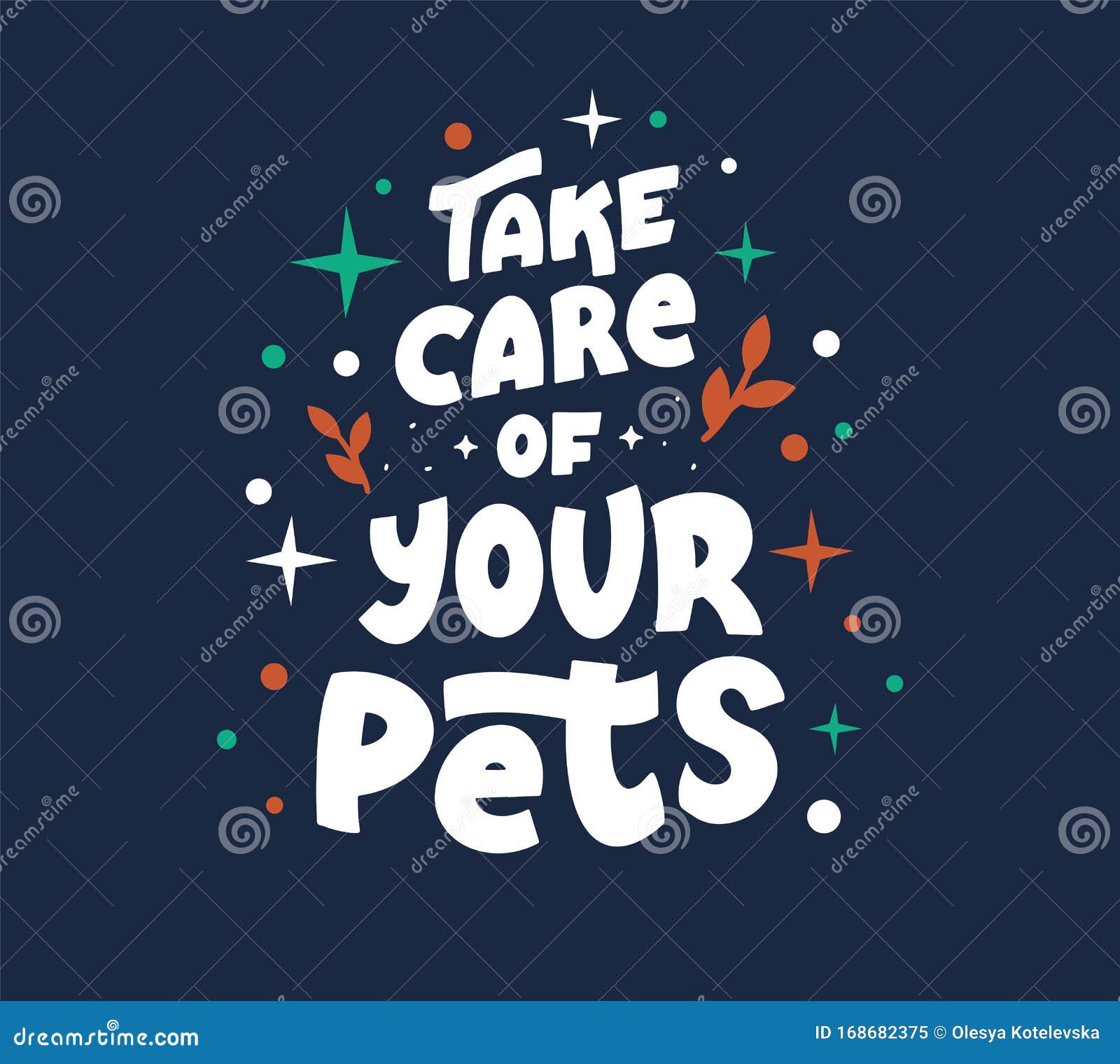 Stray Animals Center Slogan Flat Vector Logo. Pets Shelter Volunteer T  Shirt Print Stock Vector - Illustration of clinic, doodle: 168682375