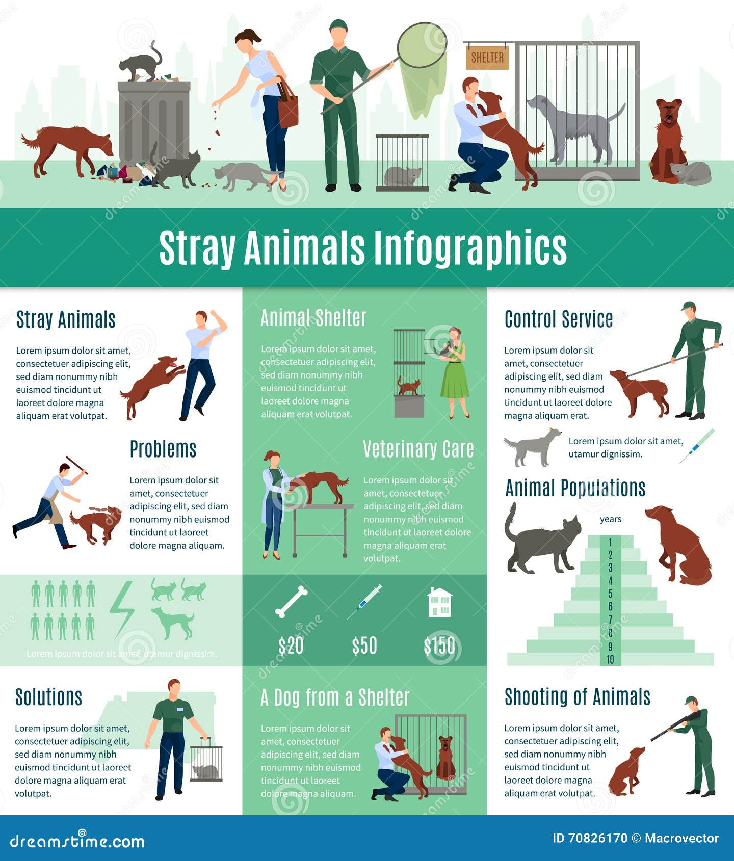 Stray Animals 3 Horizontal Banners Set Cartoon Vector CartoonDealer powder-coated-double-stack-cat-condo-direct-animal-cat-kennel-cat