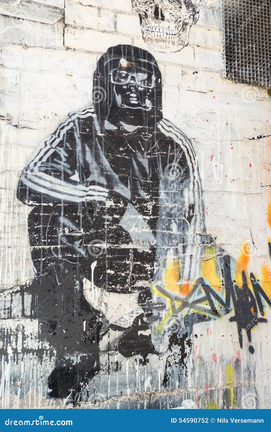 Straßenkunst durch einen unbekannten Künstler in Collingwood, Melbourne. Straßenkunst durch einen unbekannten Künstler im Melbourne, Australien Innenstadtvorort von Collingwood, am 8. Februar 2015