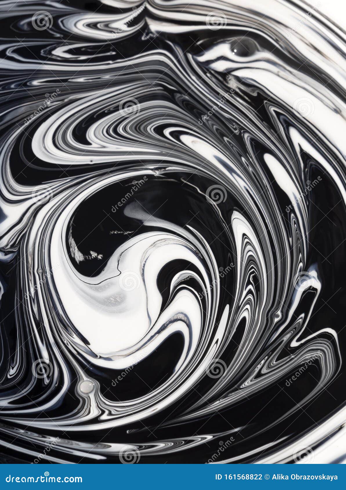 Streaks and Patterns when Mixing White Paint with Black Pigment before
